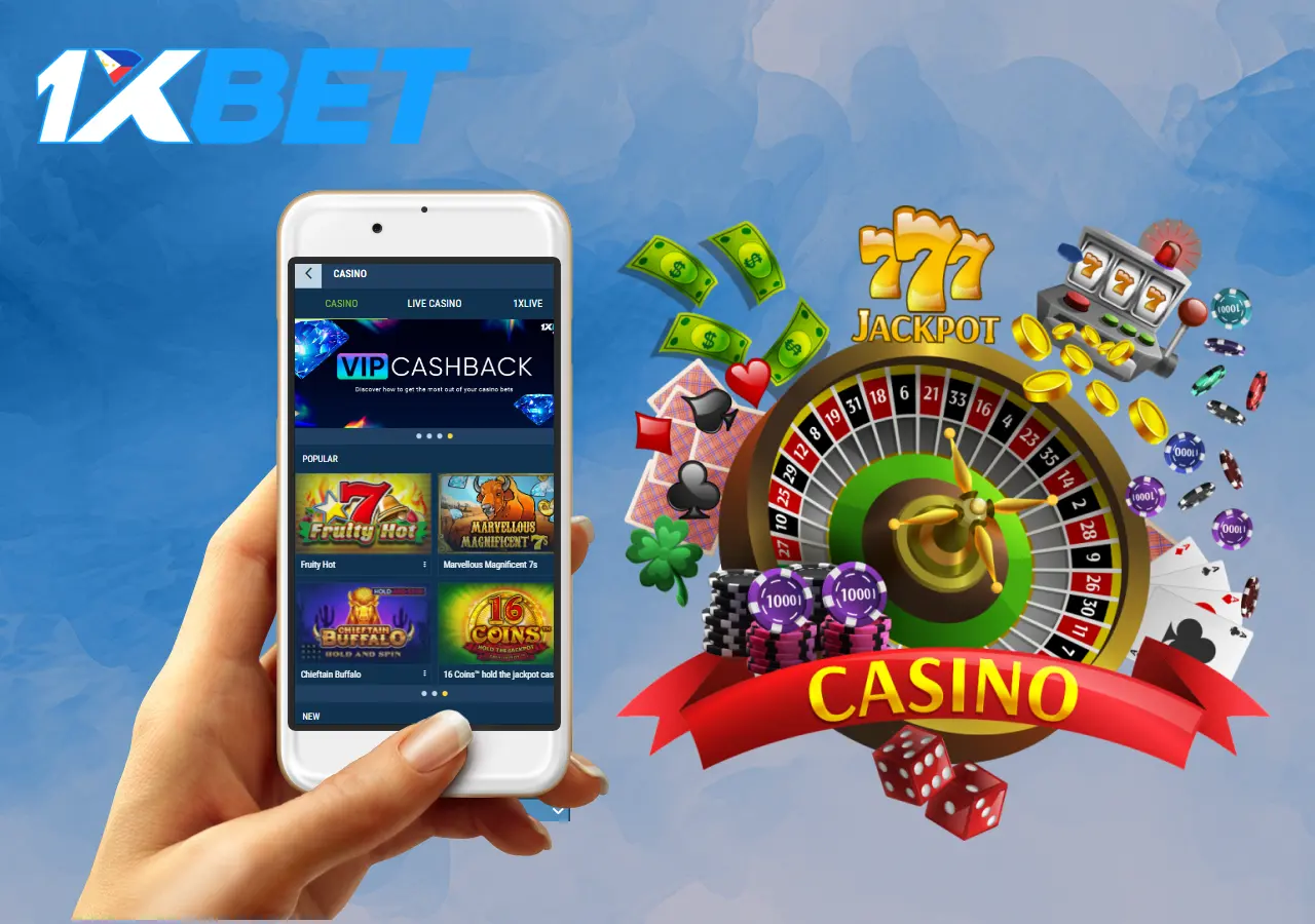 Within the 1xBet Casino section, you can find thousands of top-notch slot, table, card, and instant games