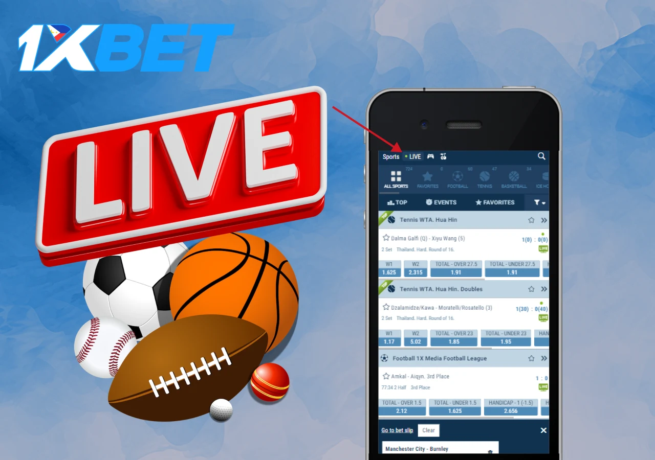 it is possible to bet on live events